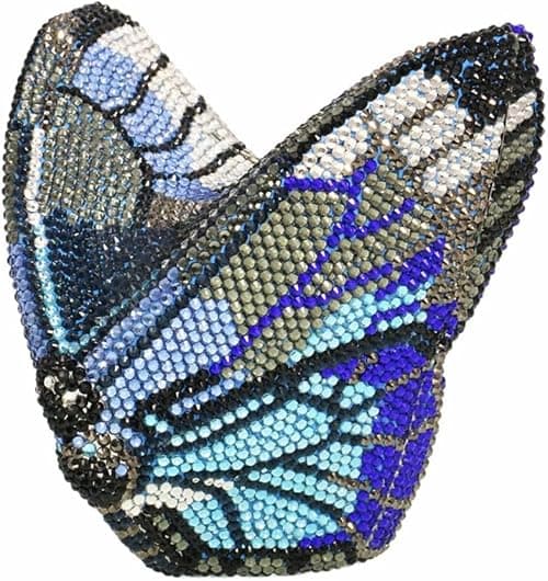 Luxury Women Butterfly Rhinestone Clutch Purse Ladies Crystal Evening Bag Diamonds Bridal Purse Cocktail Prom Handbag on Amazon.ae - Price Tracker
