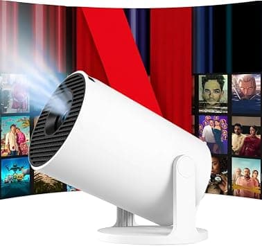 New Smart Projector Support 4K Full HD 16Gb+2GB Ram-Smart Android 12 Compatible with Netflix-Built in Apps-130 inch-WiFi 6-with 180° Rotation-Auto Keystone- Portable Home Theater&Office on Amazon.ae - Price Tracker