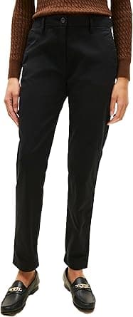 Tommy Hilfiger Womens Twill Slim Chino Pants with Stretch Mid Rise Ankle Pants on Amazon.ae - Price Tracker