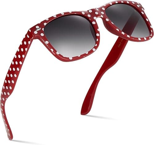 Retro Rewind Polka Dot Vintage Fashion Sunglasses for Women UV400 على Amazon.ae - متتبع الأسعار