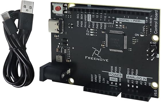 Freenove Control Board V5 Rev4 Mini (Compatible with Arduino IDE), Arm Cortex-M4 Microcontroller, USB-C Connector, Example Projects and Code Tutorial on Amazon.ae - Price Tracker