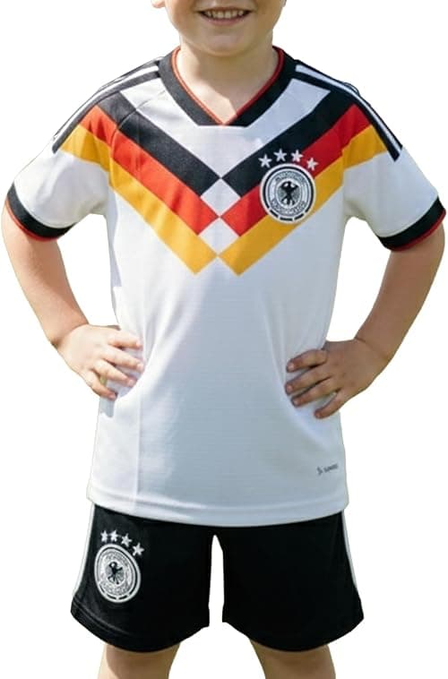 OVERS Germany Football Jersey Set for Kids, Youth & Men – Short Sleeve Soccer Shirt & Shorts, Breathable Quick-Dry Sports Uniform for Match, على Amazon.ae - متتبع الأسعار