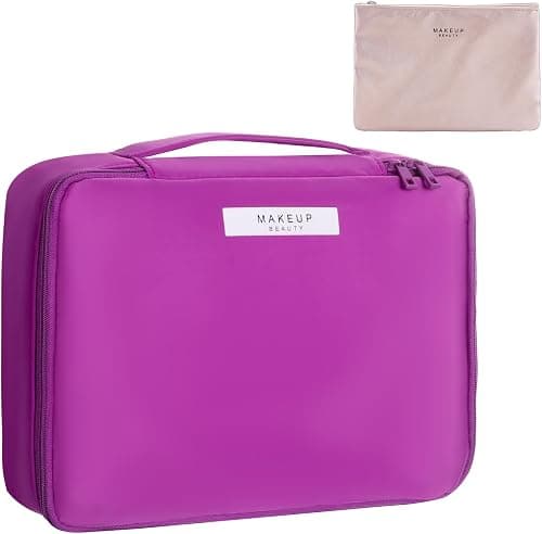 Queboom Travel Makeup Bag Cosmetic Bag Makeup Bag Toiletry bag for women and girls on Amazon - Best Deal Finder