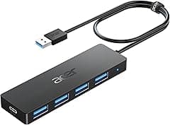 Acer USB Hub 4 Ports, Multiple USB 3.0 Hub for PC, USB to USB Extender Adapter, USB A Splitter Compatible for Laptop, Windows, Linux, Acer PC, and More - 2ft/60cm - Amazon.ae Price Tracker