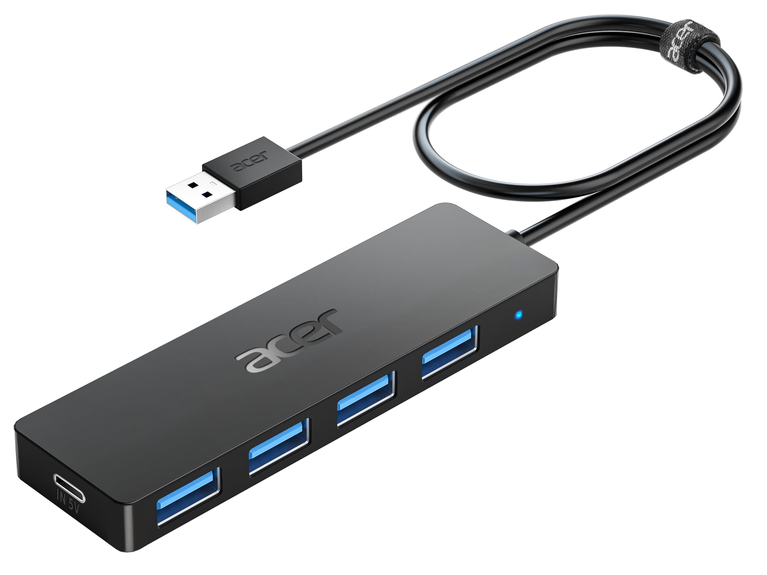 Acer USB Hub 4 Ports, Multiple USB 3.0 Hub for PC, USB to USB Extender Adapter, USB A Splitter Compatible for Laptop, Windows, Linux, Acer PC, and More - 2ft/60cm on Amazon.ae - Price Tracker