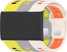 3 Pack Compatible for Amazfit Helio Strap Silicone Band- Soft Breathable Waterproof Sport, Adjustable for Women Men - Best Deal Finder