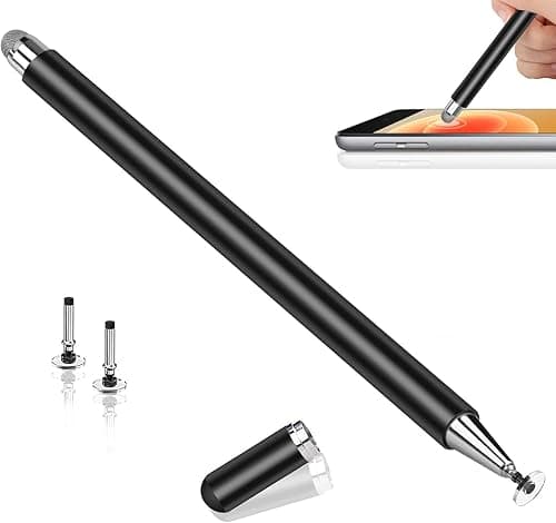 Universal Stylus Pen for touch screens, Passive Stylus pen Compatible with iOS and Android devices, iPad iPhone laptop Samsung phones and tablets, for Drawing and Handwriting. (White) (BLACK) on Amazon.ae - Price Tracker
