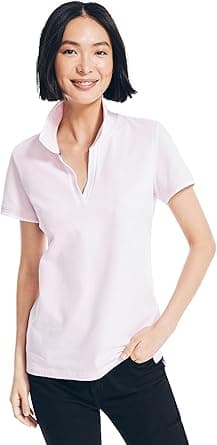 Nautica womens Nautica Sustainably Crafted Ocean Split-neck Polo Nautica Sustainably Crafted Ocean Split-Neck Polo on Amazon.ae - Price Tracker