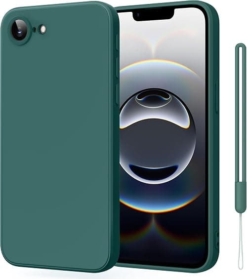 Silicone Case for iPhone 16e /iPhone 17e, Slim Liquid Silicone 3 Layers Full Covered Soft Gel Rubber Phone Case Protective Cover for iPhone 16e /iPhone 17e Cover (Dark Green) on Amazon.ae - Price Tracker