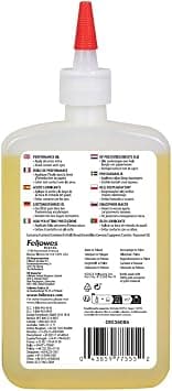 Fellowes Olio per Distruggi Documenti, per Tritacarte a Frammento e Striscia, 355 ml - Olio Lubrificante con Beccuccio - Best Deal Finder