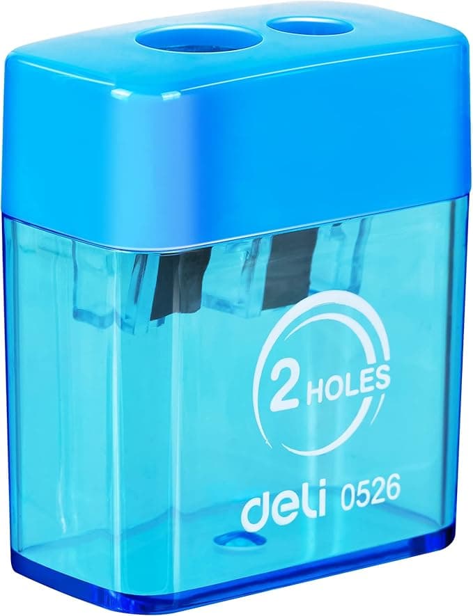 Deli Pencil Sharpener 2-hole Canister Design Assorted Color on Amazon.ae - Price Tracker
