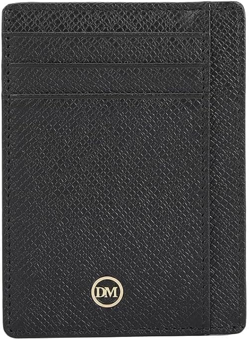 Da Milano Genuine Leather Black Unisex Card Case With Multicard Slot (10122A-OL) on Amazon.ae - Price Tracker