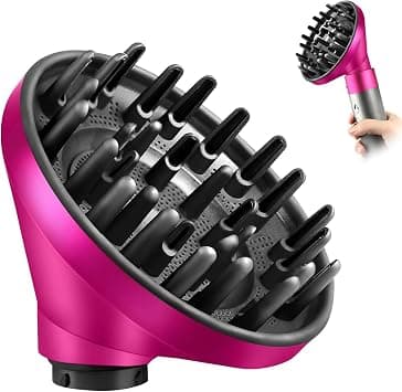 Bukela Hair Diffuser Attachment for Dyson for Airwrap HS05 HS03 01 Portable Hairs Dryer Diffuser Nozzle Converting for Airwrap Styler To Hair Dryer Pink - متتبع أسعار Amazon.sa