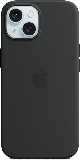 Apple iPhone 15 Silicone Case with MagSafe - Black ​​​​​​​ - متتبع أسعار Amazon.sa
