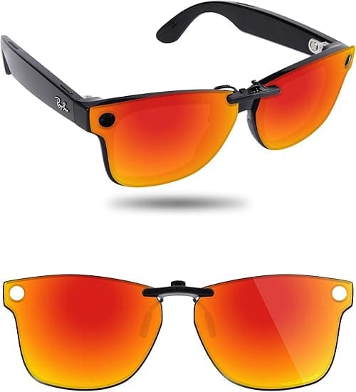Fiskr Polarized Clip-On Sunglasses for Ray-Ban Meta Wayfarer RW4008 & Gen 2 RW4012 (Size 53-22) - UV Protection on Amazon.ae - Price Tracker