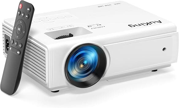 AuKing Mini Projector 2600 Lumens 2019 Upgraded Portable Video-Projector,55000 Hours Multimedia Home Theater Movie Projector,Compatible with Full HD 1080P HDMI,VGA,USB,AV,Laptop,Smartphone on Amazon.ae - Price Tracker