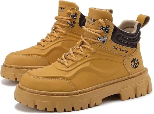 SKY VIEW Men's Fashion Shoes Platform Light Martin Boots Casual Athletic Hiking Shoes Chunky Walking Sneakers For Men على Amazon.ae - متتبع الأسعار