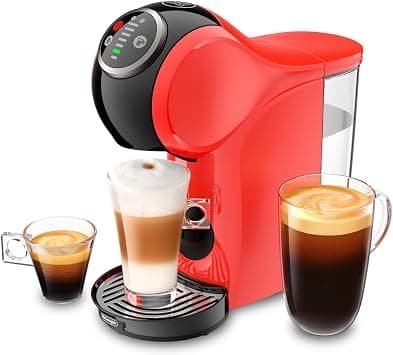 Nescafé Dolce Gusto By De'Longhi Genio S Plus Capsule Coffee Machine, Best Coffee Maker for Espresso, Cappuccino, Latte, Hot Chocolate, Compact Size for Home & Office, Red, EDG315.R على Amazon.ae - متتبع الأسعار