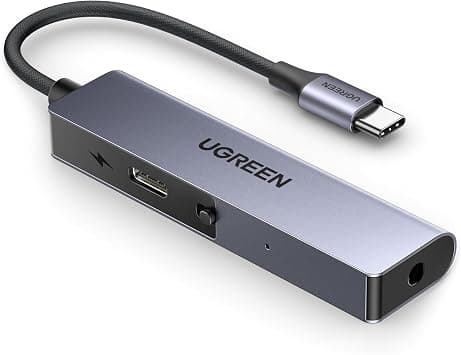UGREEN USB C to 3.5mm Audio Adapter with PD 60W Charging Port Fit for iPad | USB C Headphone Adapter Aux to Type C Jack with Built-in Mic Headphone Connector Fit forS26/S25/Galaxy Tab S8/Macbook/Win10 على Amazon.ae - متتبع الأسعار