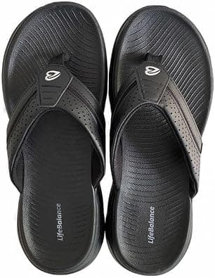 LifeBalance Comfortable Foot Massage Slipper with Arch Support for Pain Relief, Orthopedic Slippers on Amazon.ae - Price Tracker