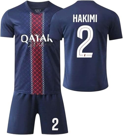 2025-26 New Paris Home HAKIMI #2 Football Jersey, Fans Replica Jersey Paris Kit Soccer Training Set Kids & Youth Size. on Amazon.ae - Price Tracker