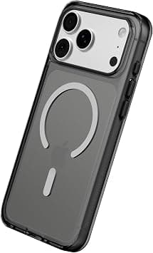 RHINOSHIELD Clear Case Compatible with MagSafe for iPhone 17 Pro Max Transparent Protective Phone Case, Superior Magnetic Force, Exceeds Military Drop Standards, Scratch Resistant - Ash Black على Amazon.ae - متتبع الأسعار