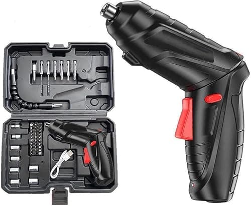 Sky-Touch Electric Screwdriver Set, 47 In 1 Usb Rechargeable Screwdriver Gun Twistable Handle, 3.6V Drill Screwdriver Bits Set With Built-In Led, 1800Mah Black على Amazon.ae - متتبع الأسعار