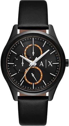 Armani Exchange Men's Analog Quartz Watch with Leather Strap AX1886 on Amazon.ae - Price Tracker