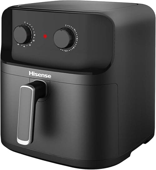 Hisense Countertop Air Fryer H08AFBK1S1, 1700W, 8L Family Size, Large Basket Knob with Time and Temperature, 360℃ Circulation Instant Fry, PFOA/BPA-Freer Basket with Dishwasher Safe(Amazon Exclusive) on Amazon.ae - Price Tracker