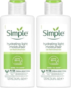 Simple Kind to Skin Hydrating Light Moisturiser, 12h Moisturisation - Pack of 2 - Best Deal Finder