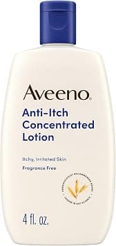 Aveeno Anti-Itch Concentrated Lotion with Calamine and Oat, Skin Protectant for Fast-Acting Itch Relief from Poison Ivy, Insect Bites, Chick Pox, and Allergic Itches, 4 fl. oz - Best Deal Finder