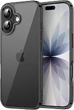 JETech Case for iPhone 17 6.3-Inch, Non-Yellowing Shockproof Phone Bumper Cover, Anti-Scratch Clear Back (Black) - Amazon.ae Price Tracker