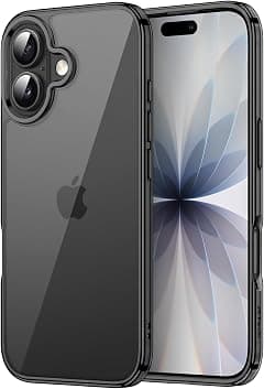 JETech Case for iPhone 17 6.3-Inch, Non-Yellowing Shockproof Phone Bumper Cover, Anti-Scratch Clear Back (Black) - Amazon.ae Price Tracker