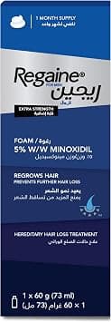 Regaine Men 5% Minoxidil Foam Hair Regrowth Treatment Thinning Hair 60g على Amazon.ae - متتبع الأسعار