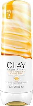 Olay Body Wash for Women, Indulgent Moisture, 24hr Moisturizing & Nourishing Formula, Infused with Vitamin B3 Complex, Luxurious Fragrances, Mango Butter & Vanilla Orchid Scent, 20 fl oz على Amazon.ae - متتبع الأسعار