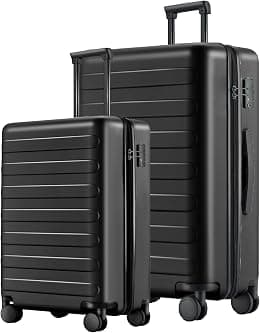 NINETYGO Carry on Luggage 22 X 14 X 9 Airline Approved, 20 Inch Luggage for 3-5 Days Travel, Double Spinner Wheels, 100% Hardshell PC, TSA Lock - Best Deal Finder