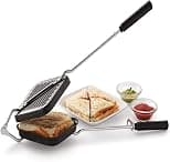 KSJONE Multifunction Double Sided Sandwich Maker Grill With Hand Toaster, Gas Operated - Best Deal Finder
