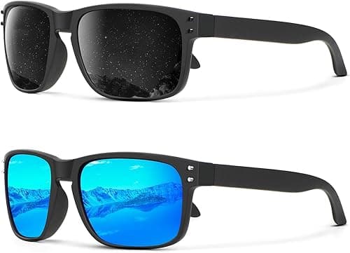 2 Pcs Polarized Sunglasses for Men and Women, Vintage Style Sports Travel Sun Glasses, UV Protection S-unglasses, Driving, Cycling, Fishing, Unbreakable Frame, Climbing Anti-glare Sunglasses on Amazon.ae - Price Tracker
