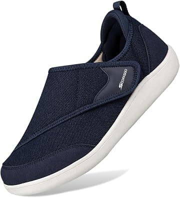 Men Walking Shoes Extra Wide Diabetic Shoes Adjustable Barefoot Walking Shoes Breathable Sneakers for Swollen Obese Feet Comfortable Non-Slip Adjustable Lightweight Footwear Father Gifts على Amazon.ae - متتبع الأسعار