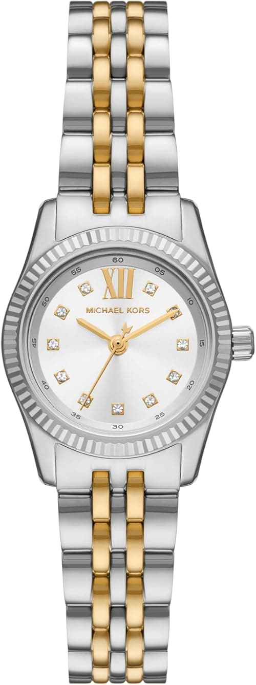 Michael Kors Women's Lexington Silver and Gold Two-Tone Stainless Steel Bracelet Watch (Model: MK4740), Two-Tone, One Size, Watch on Amazon.ae - Price Tracker