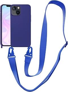 Compatible with iPhone 13 Case Crossbody Phone Case with Lanyard Neck Strap Adjustable Shockproof Drop Protection Silicone Phone Cover for iPhone 13, 6.1’’ Klein Blue - Amazon.ae Price Tracker