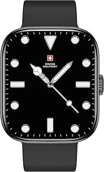 Swiss Military ALPS4 Smartwatch 1.75" AMOLED, Bluetooth Calling, Multi Language, Fitness Tracking, Wireless Charging, 7 Days Battery, IP67, iOS/Android Compatible, Black Frame & Black Silicon Strap - Amazon.ae Price Tracker