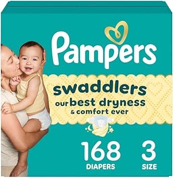 Pampers Diapers Size 3, 168 Count - Swaddlers Disposable Baby Diapers (Packaging & Prints May Vary) - Amazon.ae Price Tracker