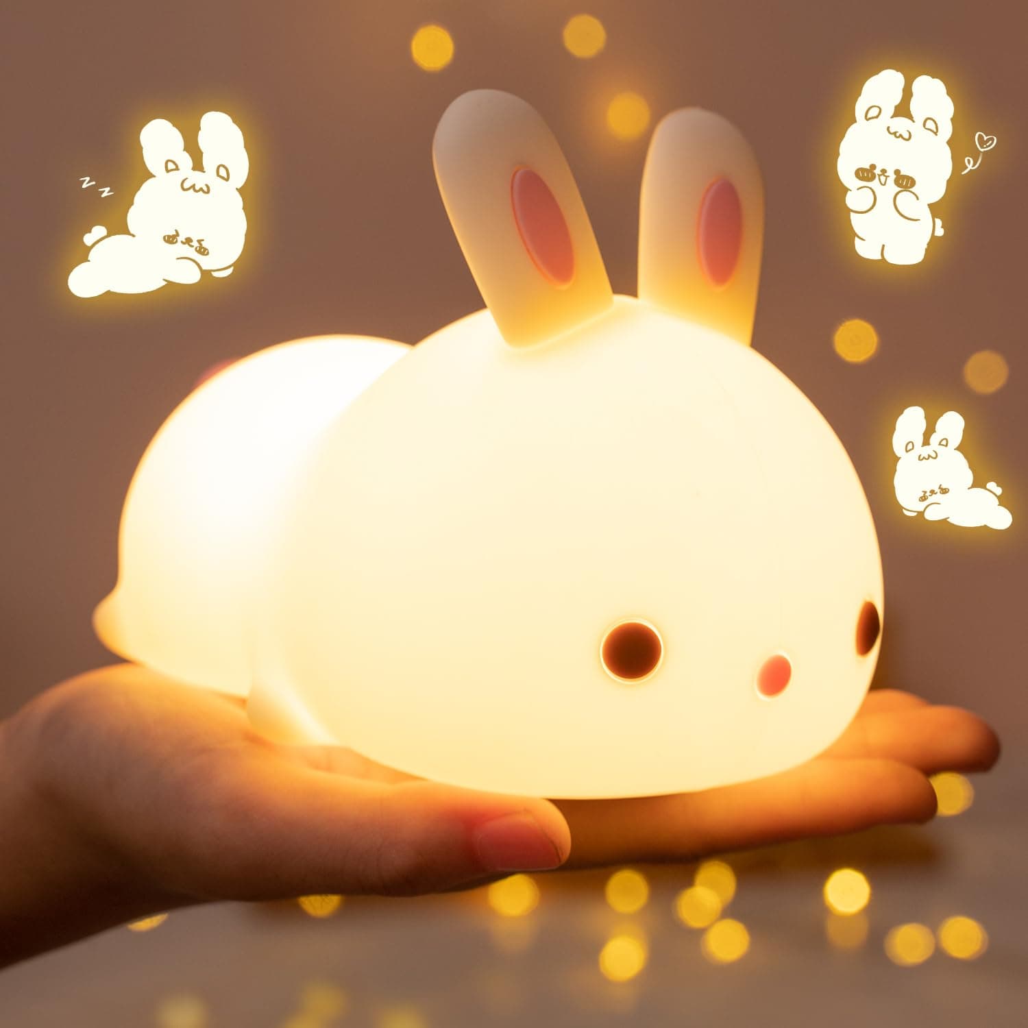One Fire Cute Bunny Kids Night Light on Amazon.ae - Price Tracker