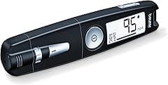 Beurer GL 50 3-in-1 Blood Glucose Monitor | Integrated Lancing Device | USB Plug-In | Onboard Software for Accurate Diabetes Management | Black | 5 Years Warranty​ - Amazon.ae Price Tracker