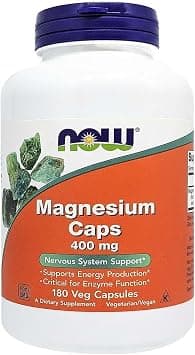 Now Magnesium 400 Mg, 180 Veg Capsules - Best Deal Finder