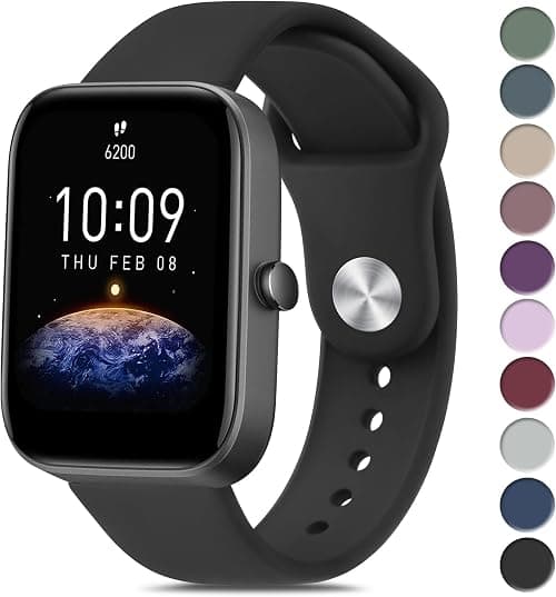 Vanjua Silicone Bands for Amazfit GTR mini Band, Amazfit GTS 4 / GTS 4 Mini / GTS 3 / GTS 2 / GTS 2e / GTS 2 mini / GTS, 20mm Quick Release Soft Sport Replacement Watch Strap for Amazfit Bip 3 / Bip 3 on Amazon - Best Deal Finder