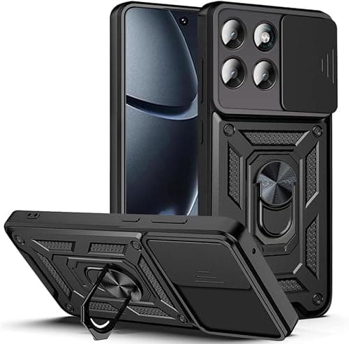 Case for Motorola Moto G67/Moto G77 5G, Cover Protective Bumper with Lens Shell, Shockproof Protective Case with 360° Magnetic Holder. Black on Amazon.ae - Price Tracker