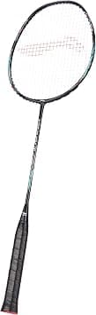 Li-Ning G-Force Superlite Max 10 Carbon Fibre Badminton Racket with Free Full Cover(80 Grams, 28 Lbs) (Black/Silver/Cyan) - Best Deal Finder