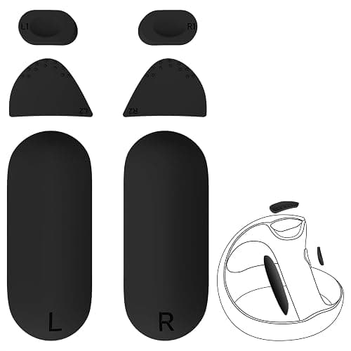 Geekria Anti-Slip Silicone Pad Compatible with Sony PSVR 2, PlayStation VR2 Grip Covers, Controller Handle Protector Sticker, Button Protection Pad Kit (Black) on Amazon.ae - Price Tracker